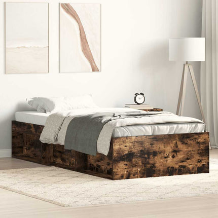 sengeramme 75x190 cm røget egetræsfarve