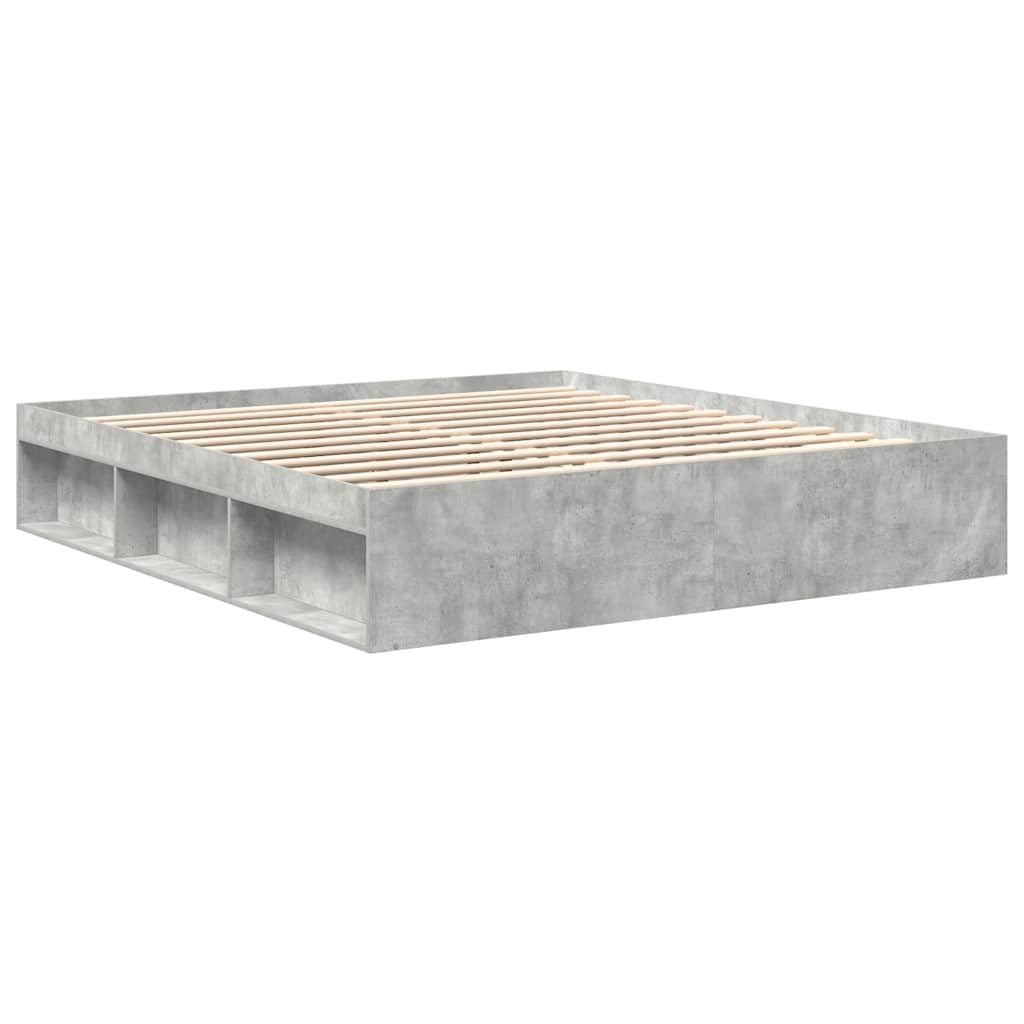 sengeramme 180x200 cm betongrå