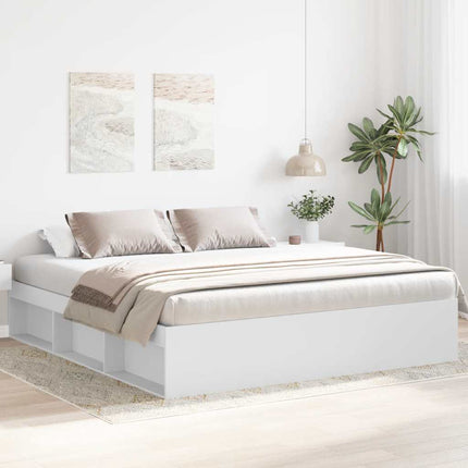 sengeramme 200x200 cm hvid