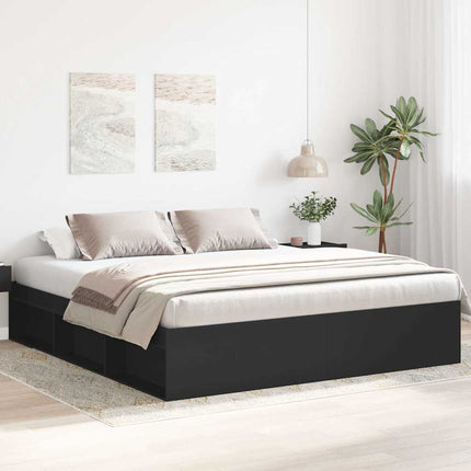 sengeramme 200x200 cm sort