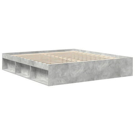 sengeramme 200x200 cm betongrå
