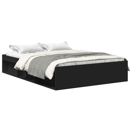 sengeramme 135x190 cm sort