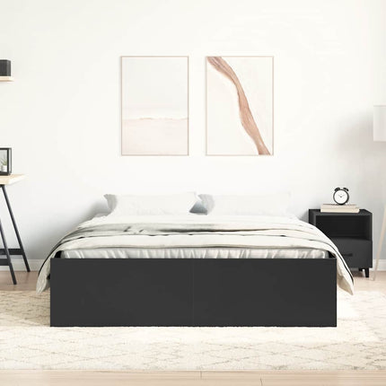 sengeramme 135x190 cm sort
