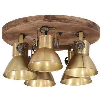 loftlampe 50x50x25 cm 25 W E27 antik messingfarve