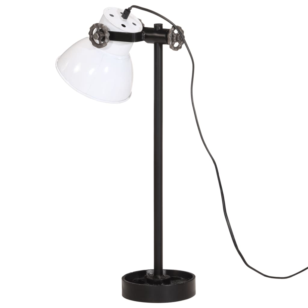 skrivebordslampe 25 W 15x15x55 cm E27 hvid