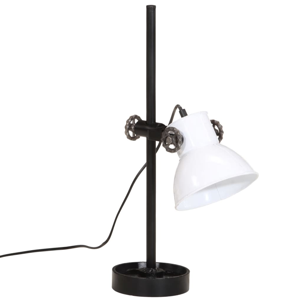 skrivebordslampe 25 W 15x15x55 cm E27 hvid