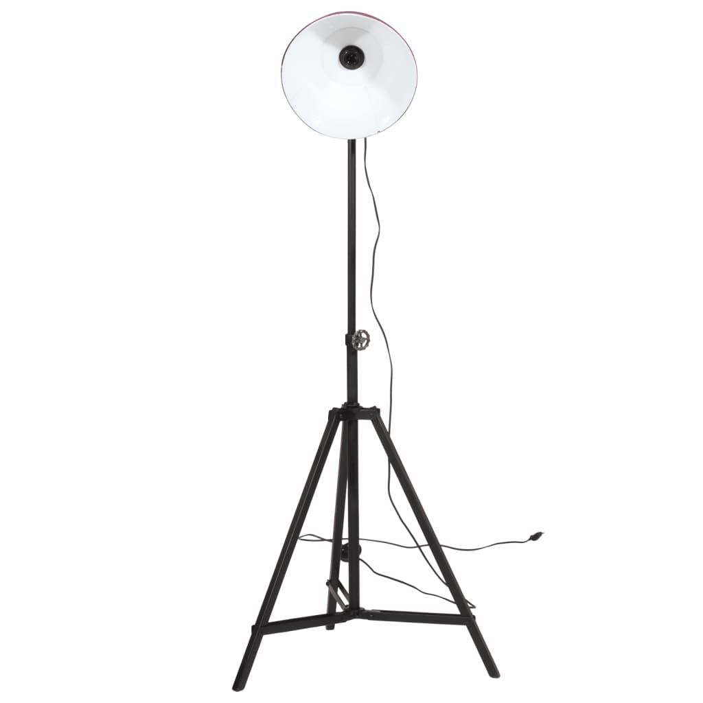gulvlampe 25 W 61x61x90/150 cm E27 rustik rød