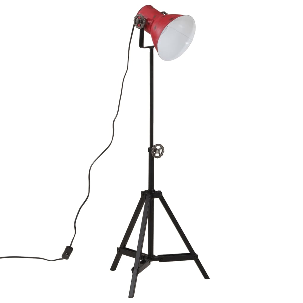 gulvlampe 25 W 35x35x65/95 cm E27 rustik rød