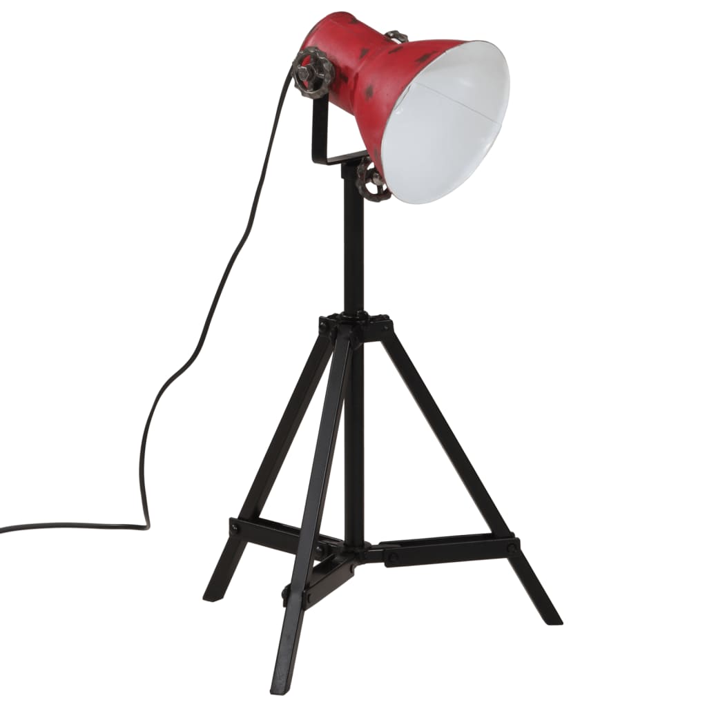 gulvlampe 25 W 35x35x65/95 cm E27 rustik rød