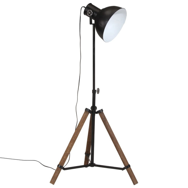 gulvlampe 75x75x90-150 cm 25 W E27 sort