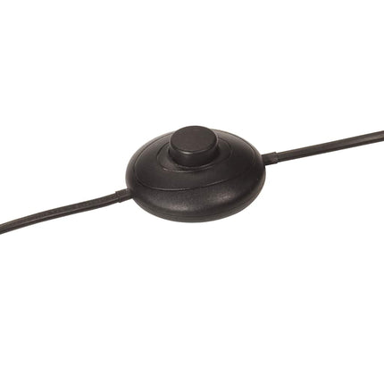 gulvlampe 75x75x90-150 cm 25 W E27 sort