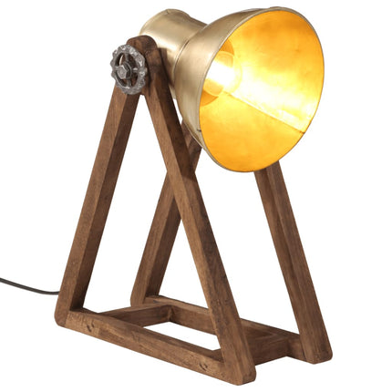 skrivebordslampe 30x17x40 cm 25 W E27 antik messingfarve