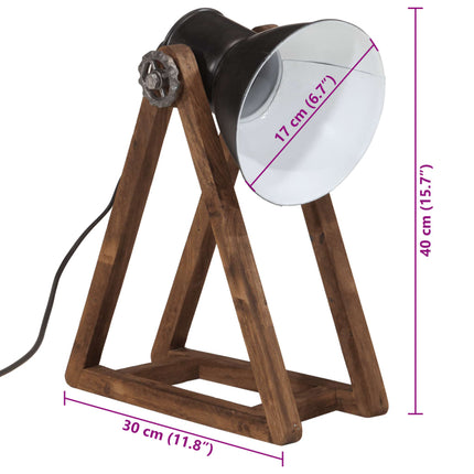 skrivebordslampe 25 W 30x17x40 cm E27 sort