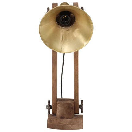 skrivebordslampe 23x13x52 cm 25 W E27 antik messingfarve