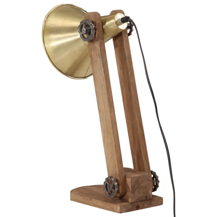 skrivebordslampe 23x13x52 cm 25 W E27 antik messingfarve