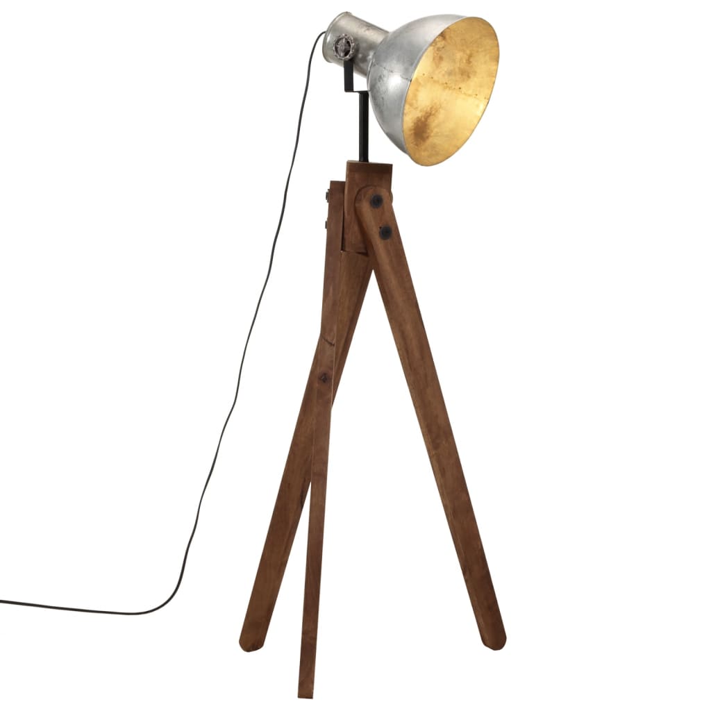Gulvlampe 45x45x120 Cm 25 W E27 Vintagesølv - Vidaxl