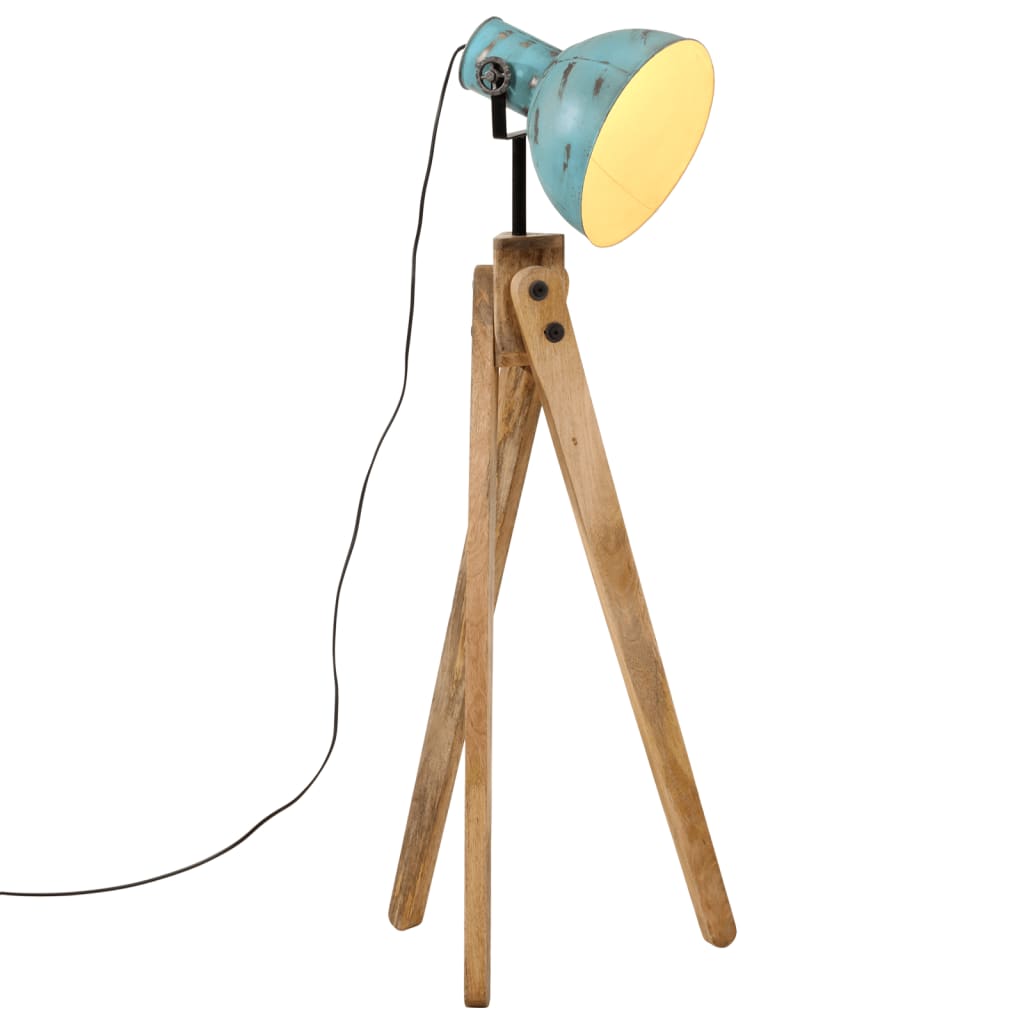 Gulvlampe 45x45x120 Cm 25 W E27 Rustik Blå - Vidaxl
