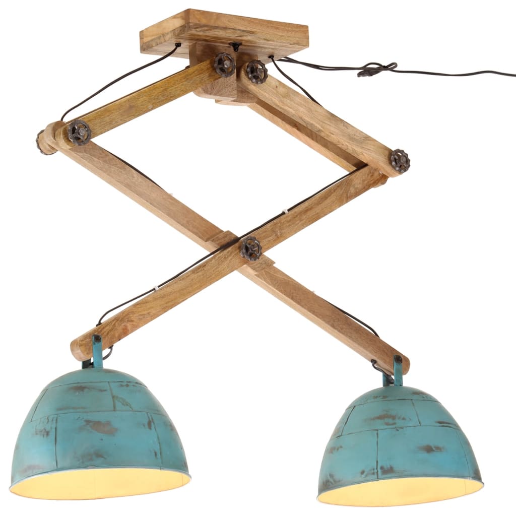 loftlampe 29x18x85 cm 25 W E27 rustik blå