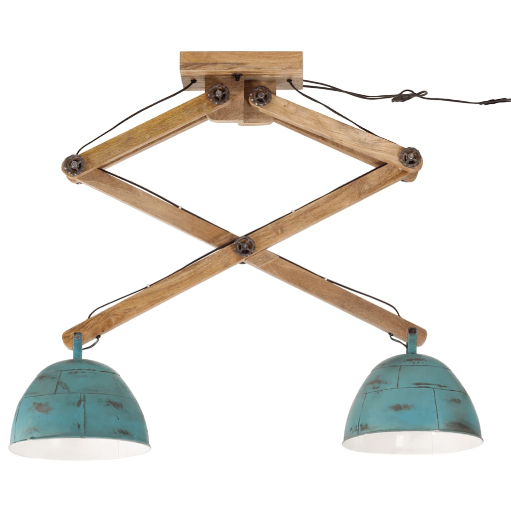 loftlampe 29x18x85 cm 25 W E27 rustik blå
