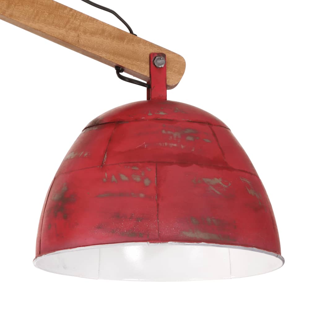 loftlampe 29x18x85 cm 25 W E27 rustik rød