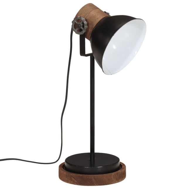 skrivebordslampe 25 W 17x17x50 cm E27 sort