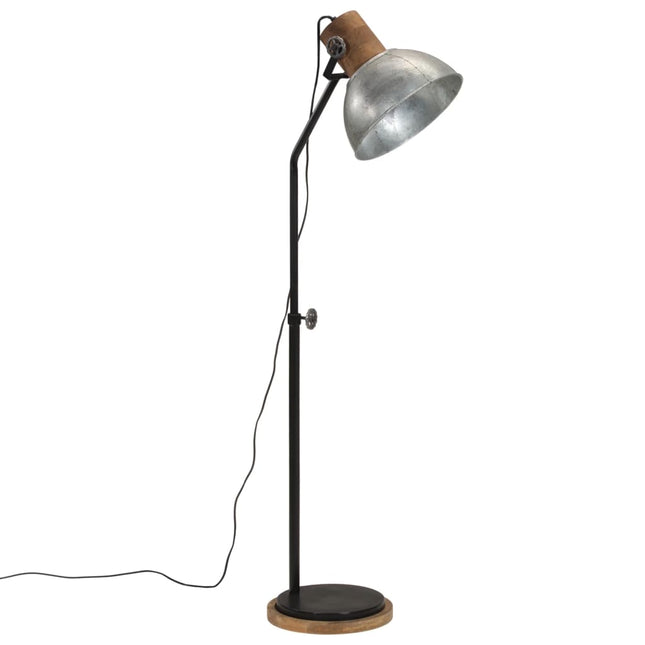 gulvlampe 30x30x100-150 cm 25 W E27 vintagesølv