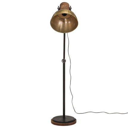 gulvlampe 30x30x100-150 cm 25 W E27 antik messingfarve
