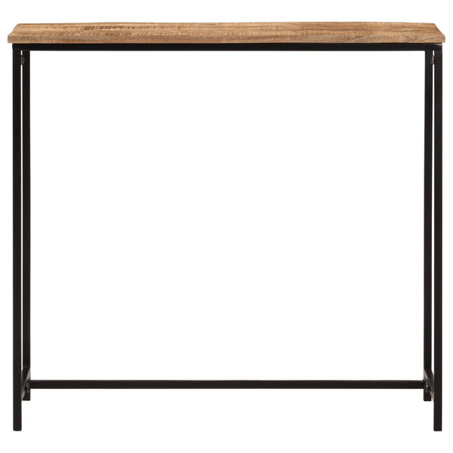 konsolbord 80x30x74 cm massivt mangotræ og jern