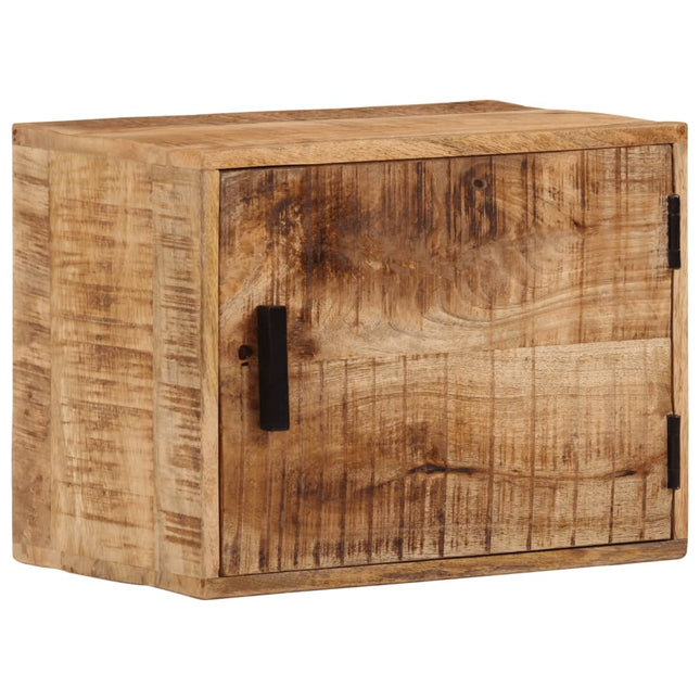 væghængt sengebord 40x30x25 cm massivt mangotræ