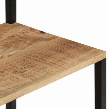 knagerække med skoopbevaring 68x30x182 cm massivt ru mangotræ
