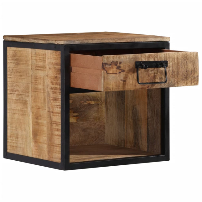sengebord 40x35x40 cm massivt mangotræ