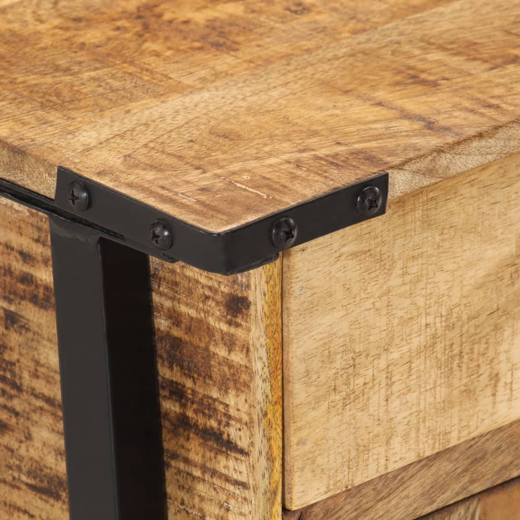 sengebord 40x30x42 cm massivt mangotræ