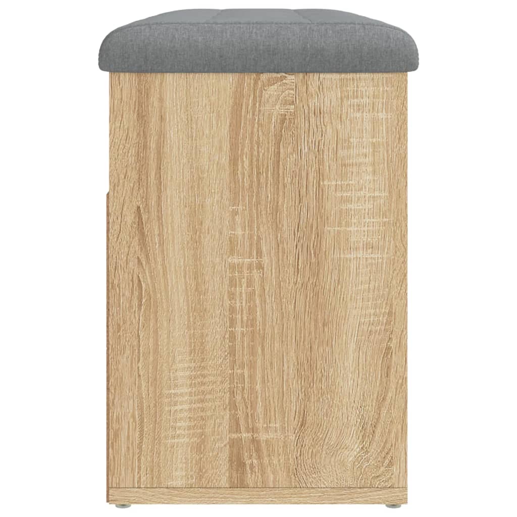 skobænk 82x32x45,5 cm konstrueret træ sonoma-eg