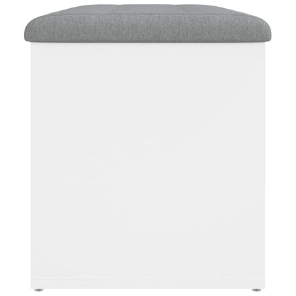opbevaringsbænk hvid 82x42x45 cm konstrueret træ