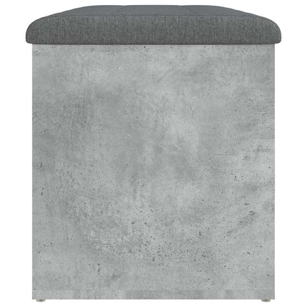 opbevaringsbænk 82x42x45 cm konstrueret træ betongrå