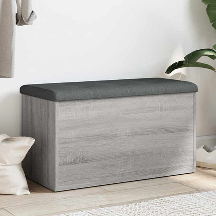 skobænk 82x42x45 cm konstrueret træ grå sonoma-eg