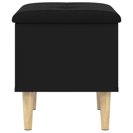 opbevaringsbænk 42x42x46 cm konstrueret træ sort
