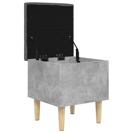 skobænk 42x42x46 cm konstrueret træ betongrå