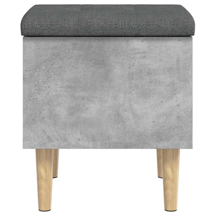 skobænk 42x42x46 cm konstrueret træ betongrå
