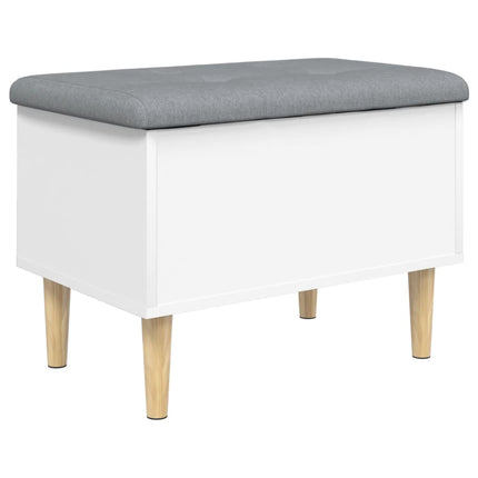 opbevaringsbænk 62x42x46 cm konstrueret træ hvid