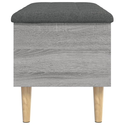 skobænk 82x42x46 cm konstrueret træ grå sonoma-eg