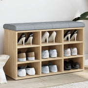 skobænk Sonoma eg 82x32x50 cm konstrueret træ