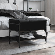 skobænk 62x42x45 cm konstrueret træ sort