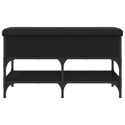 skobænk 82x42x45 cm konstrueret træ sort
