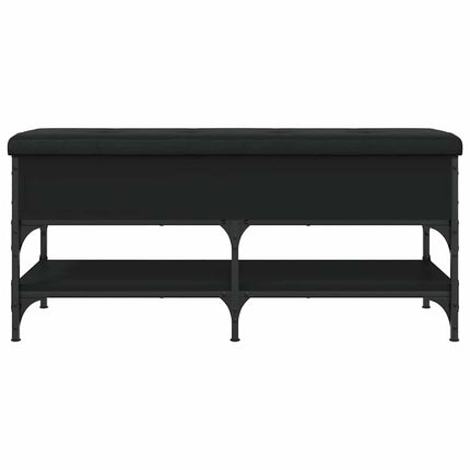 skobænk 102x42x45 cm konstrueret træ sort