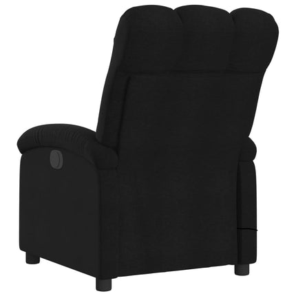 eldrevet massagestol stof sort