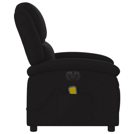 eldrevet massagestol stof sort