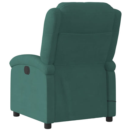 massagestol velour mørkegrøn