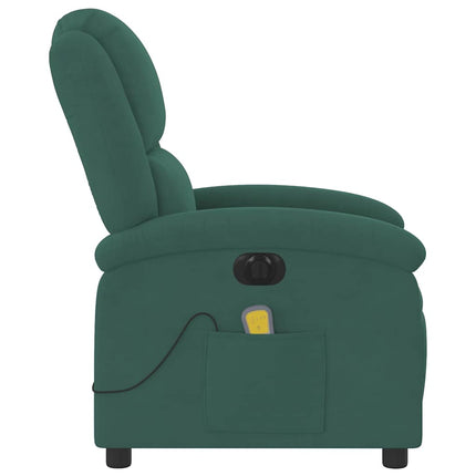 massagestol velour mørkegrøn
