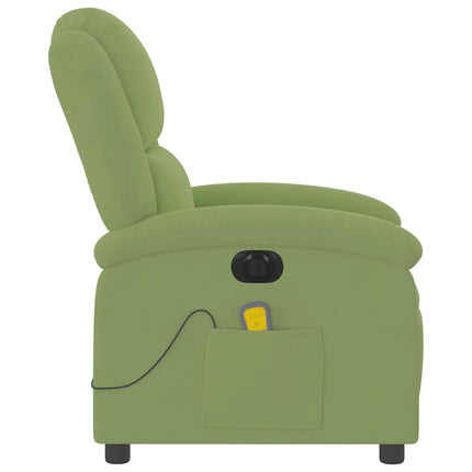massagestol velour lysegrøn